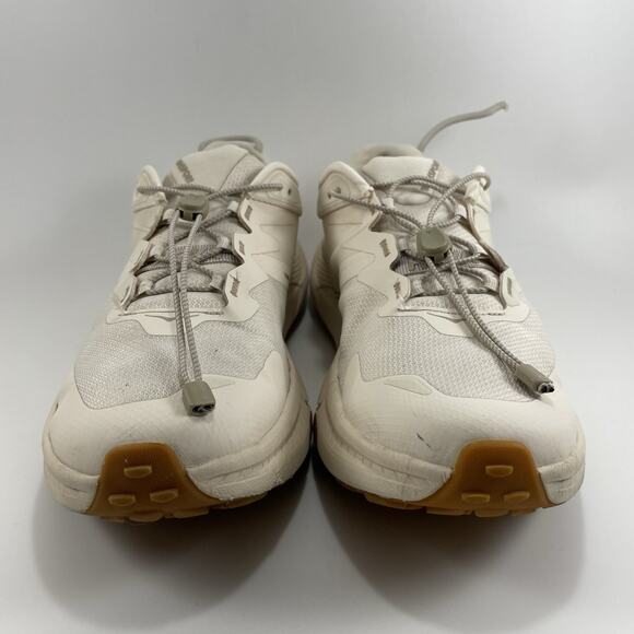 Hoka One One Transport Running Shoes Womens Size 11 B White Beige Vibram Sole - Picture 2 of 9